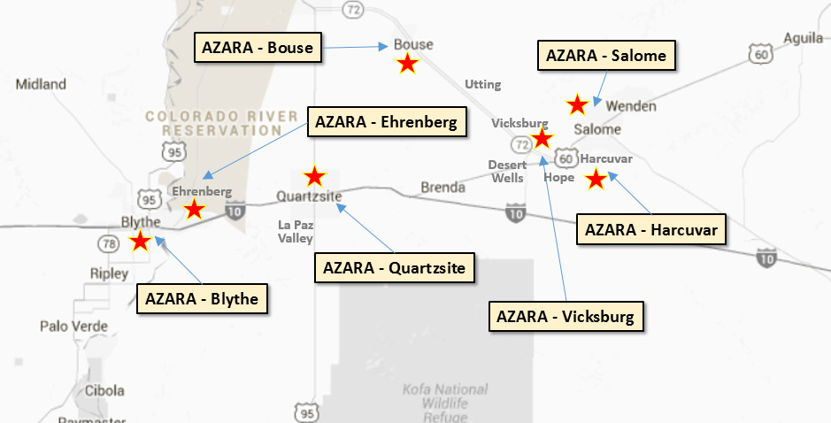 AZARA Radio Club Member Map